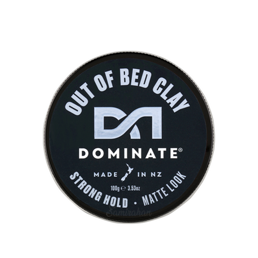 Dominate Out of Bed Clay Strong Hold Matte Look barber inspire men hair style natural oils long lasting Best safe gel authentic import Australia low price in bd