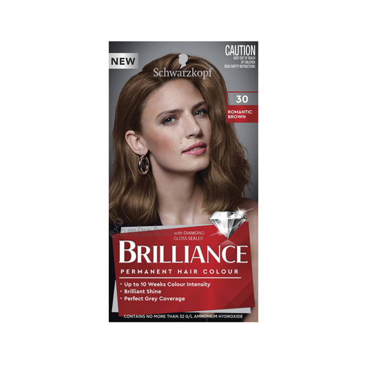 Schwarzkopf Brilliance Permanent Hair Colour shine healthy stronger Romantic Brown grey 10 weeks Best safe authentic imported Australian premium low price in bd