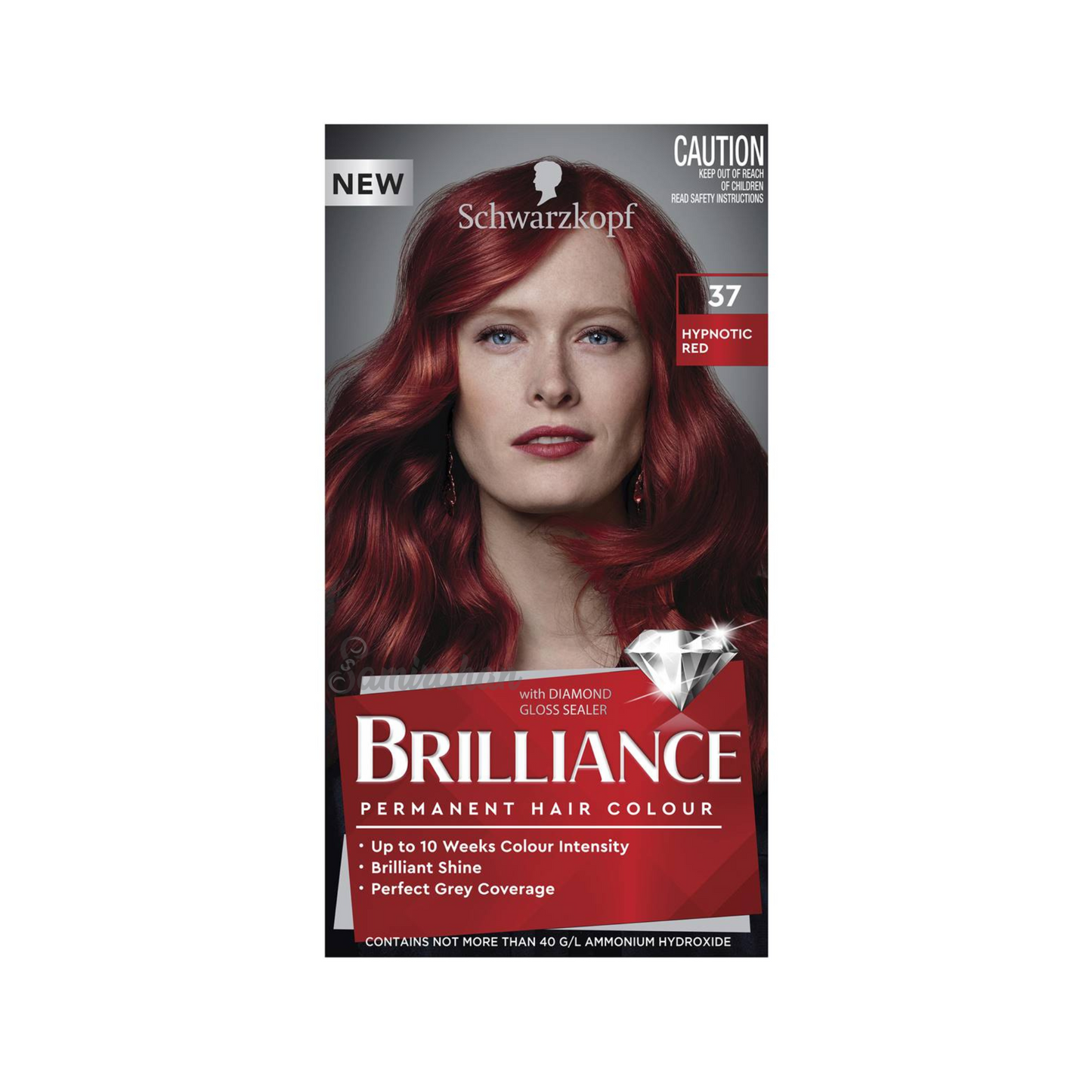 Schwarzkopf Brilliance Permanent Hair Colour 37 Hypnotic Red (Australia) 1 Kit