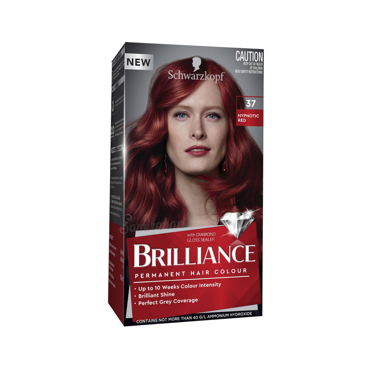 Schwarzkopf Brilliance Permanent Hair Colour 37 Hypnotic Red (Australia) 1 Kit