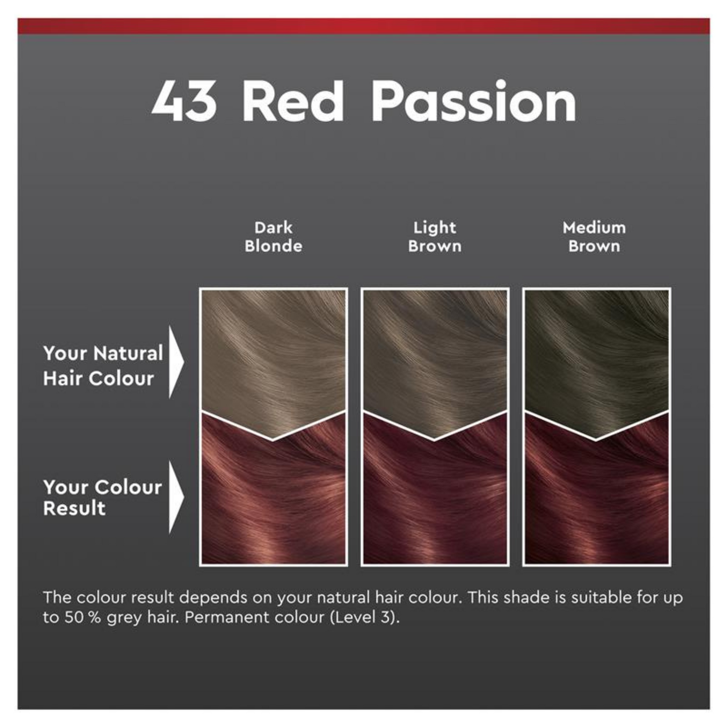 Schwarzkopf Brilliance Permanent Hair Colour 43 Red Passion (Australia) 1 Kit