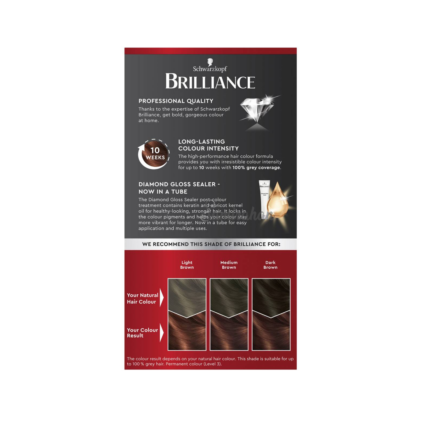 Schwarzkopf Brilliance Permanent Hair Colour 68 Chocolate Rush (Australia) 1 Kit