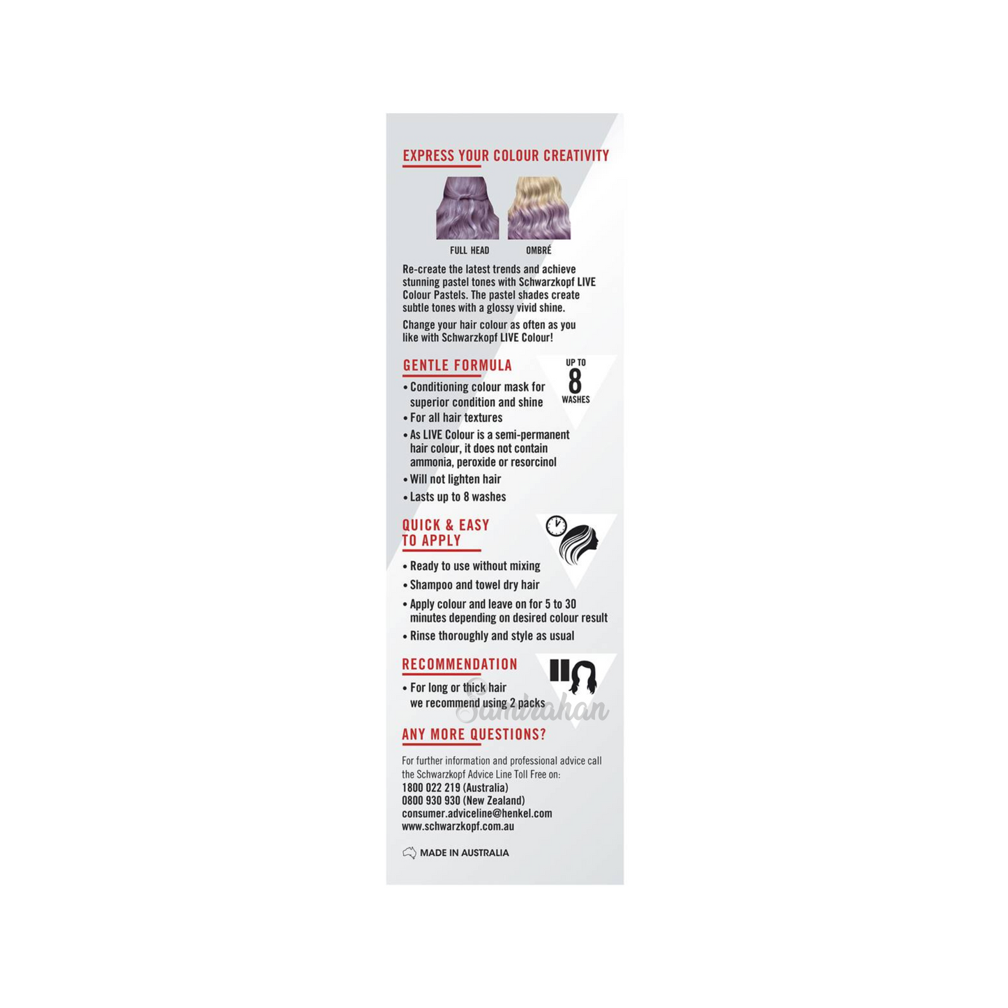 Schwarzkopf Live Colour bright hair shine healthy stronger side effect soft Romantic Brown grey Best safe authentic imported Australian premium low price in bd