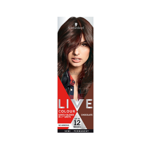 Schwarzkopf Live Colour Semi-Permanent Hair Chocolate shine healthy stronger Romantic Brown Best safe authentic imported an Australian premium low price in bd