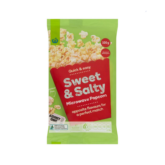 Woolies Microwave Popcorn grown sweet salty natural Australian Grain snack family Best imported genuine authentic organic food healthy premium low price in bd
