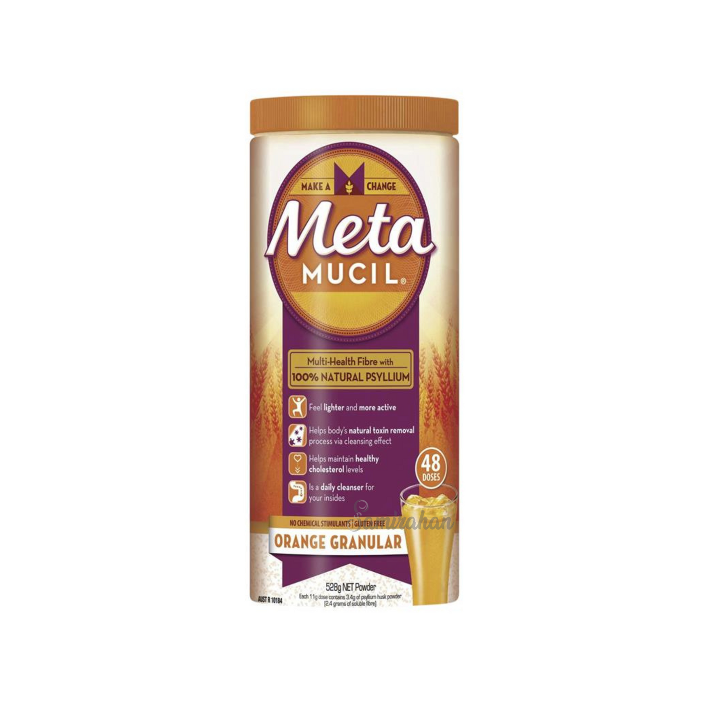 Metamucil Psyllium Fibre Supplement Orange Granular multi pharmacy healthy digestive Cholesterol clean gut Premium genuine best import authentic low price in BD
