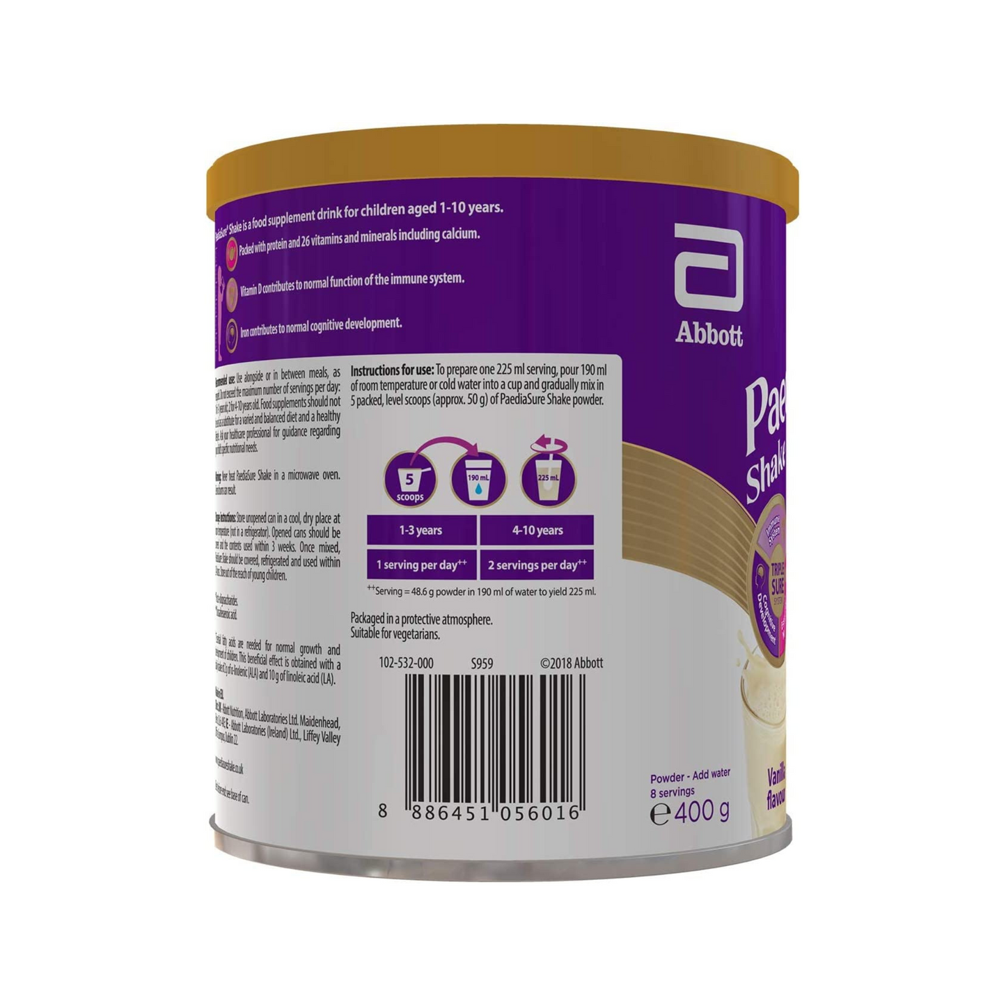 PaediaSure Shake Multivitamin Supplement Drink Kids Vanilla growth immunity cognitive protein omega minerals Brain Energy Best baby nutritional sale price in BD