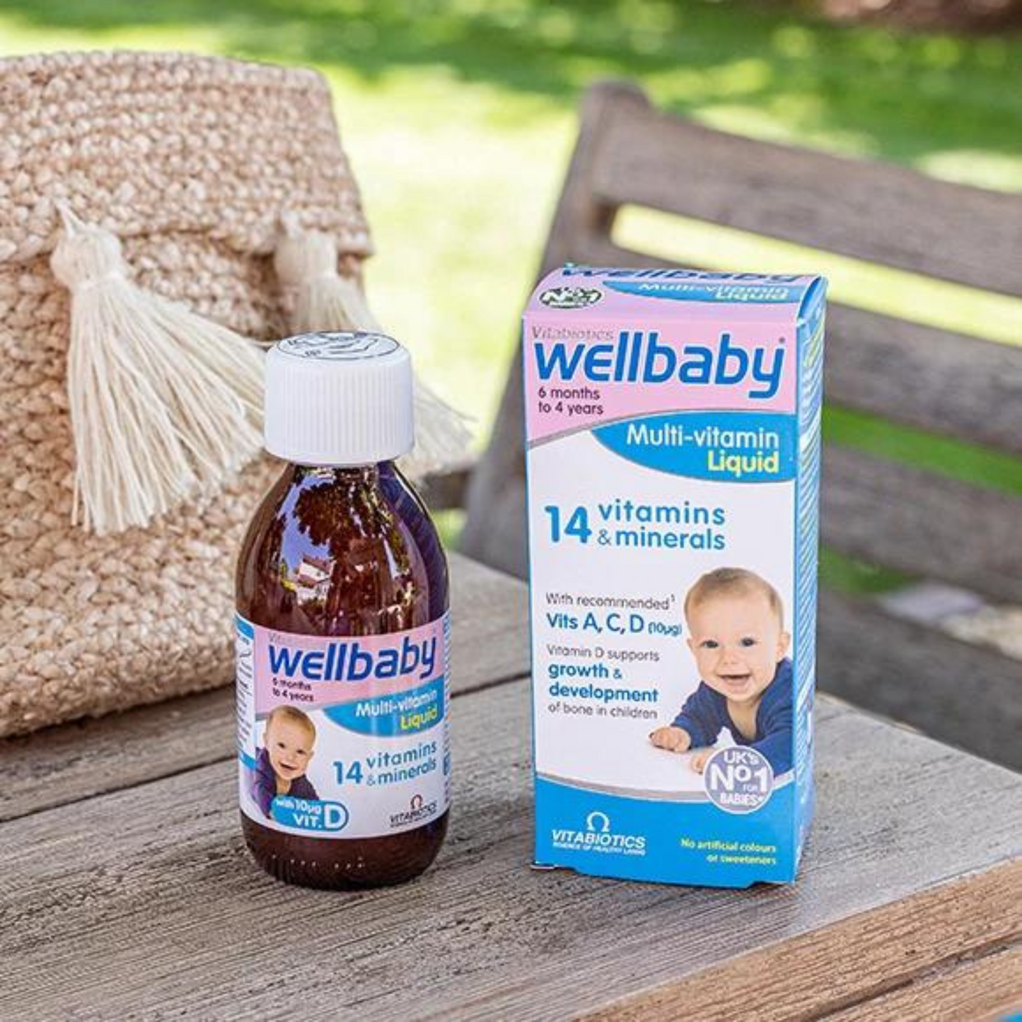 Wellbaby multivitamin Liquid vitamins minerals support growth development babies young children Swiss delicious little Best infant organic UK cheap price in bd