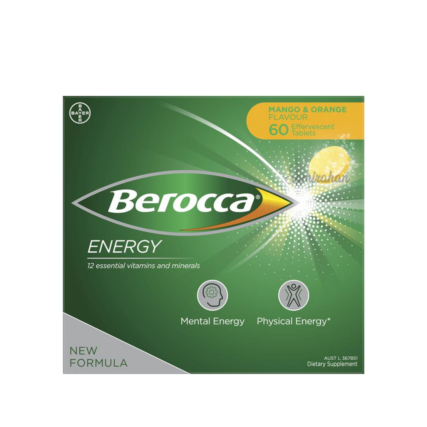 Berocca Energy Vitamin B & C Effervescent Multivitamin Drink Mango immunity strength Best genuine premium quality absorption zinc calcium import low price in BD