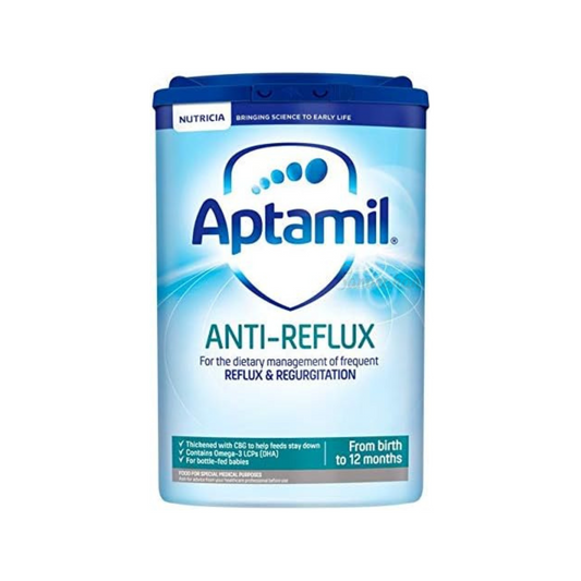 Aptamil Anti-Reflux Baby Milk Formula Powder From Birth to 12 Months is a specially formulated baby milk powder effective in the dietary management of frequent reflux & regurgitation (vomiting). Nutritionally complete & suitable for vegetarians. Best baby milk powder available in Dhaka Bangladesh. Imported from UK.