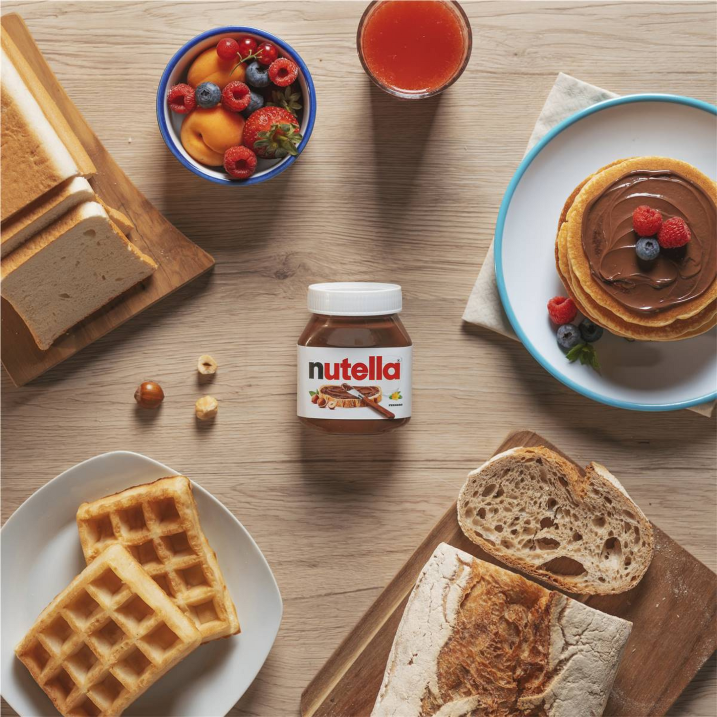 Nutella Hazelnut Chocolate Spread is a loved brand. Its unbeatable taste & pleasurable experience are guaranteed by a unique recipe of 7 selected ingredients. Enjoy your breakfast with its great taste. No colour, preservatives or hydrogenated fats. Halal certified. Vegetarian suitable. Best cocoa in Dhaka Bangladesh.