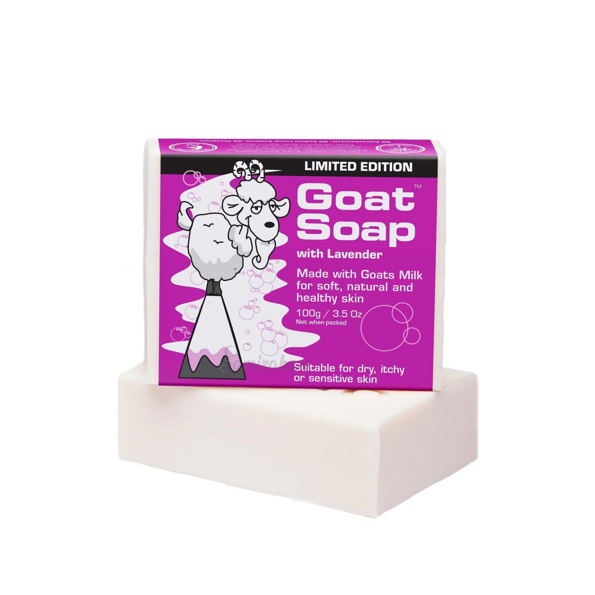 Goat Milk Soap contains calming, aromatic Australian lavender oil & flowers. It gently cleans & exfoliates. Suitable for dry, itchy, sensitive eczema-prone skin. Best imported foreign Aussie genuine authentic premium real quality skincare beauty luxury bath soap price in Dhaka Chittagong Sylhet Bangladesh.