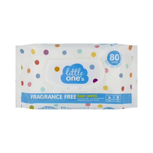 Little One's Fragrance Free Baby Wipes, enriched with Aloe Vera, Vitamin E & Chamomile extract, are gentle enough for your baby's hands & face. Hypoallergenic formulation is alcohol & soap free, pH balanced & dermatologically tested. Best imported foreign nice smelling baby wipes in Dhaka Bangladesh. Australian brand.
