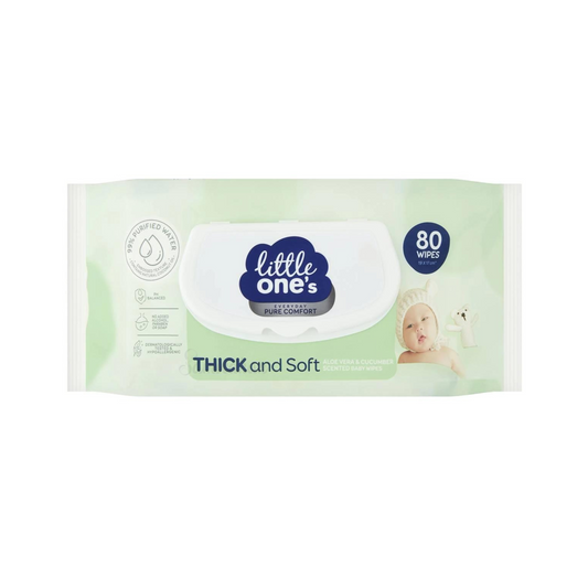 Little One's Pure Comfort Thick & Scented Baby Wipes, enriched with Aloe Vera, Vitamin E & Chamomile extract, are gentle enough for your baby's hands & face. Hypoallergenic formula, alcohol & soap free, pH balanced & dermatologically tested. Best imported foreign nice smelling soft baby wipes in Dhaka Bangladesh.