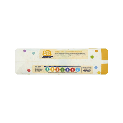 Little One's Size 2 Ultra Dry Nappies are suitable for boy & girl infants from 4-8kg. It has embossed lining for runny poo protection, provides dry comfort, up to 12hrs absorbency & soft, secure & comfortable fit. Dermatologically tested. Best foreign genuine Australian baby diaper nappy in Dhaka Bangladesh.