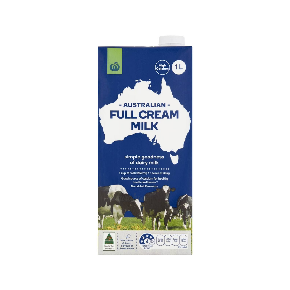 Woolies Australian Full Cream UHT Milk (Australia) 1 Litre – Samirahan BD