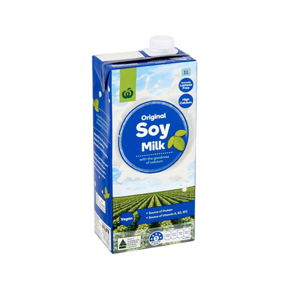 Woolies Australian Soy Milk is naturally free of Lactose & Gluten. It's a delicious alternative to traditional dairy. Does not contain cholesterol. Source of protein, Vitamins A, B2 & B12. No artificial colours or preservatives. Vegan suitable. Best price genuine foreign real Australian soy milk in Dhaka Bangladesh.