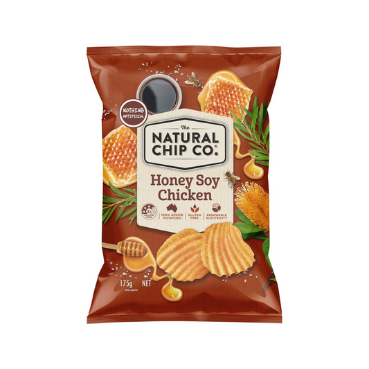 The Natual Chip Co. Potato Chips Honey Soy Chicken are great tasting Aussie chips made with only real ingredients & packed full of real flavour. No artificial colours, flavours or added MSG. Halal suitable. Gluten free. Best genuine uncommon real foreign delicious snacks chip reasonable price in Dhaka Bangladesh.