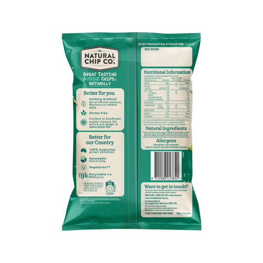 The Natual Chip Co. Potato Chips Sour Cream Garden Chives tasty halal Australia snack family Best import authentic organic food healthy premium low price in bd