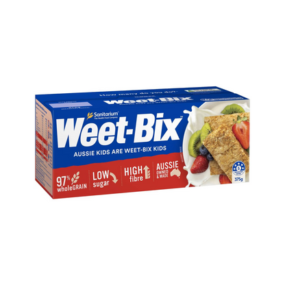 Sanitarium Weet-Bix Breakfast Cereal has low sugar, high fibre, high in vitamins B1, B2 & B3 for energy & high in iron to help fight tiredness & fatigue. It’s made from 97% wholegrains. Halal suitable. Best genuine foreign imported Australian Aussie cereal food healthy nutrition corn flakes price in Dhaka Bangladesh.