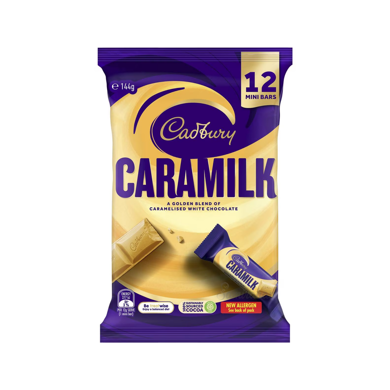 Cadbury Caramilk is a golden blend of caramelised white chocolate. It offers you a sweet hit when you need an energising. Ideal for sharing at all your social occasions. Halal suitable. Best imported foreign Australian Aussie genuine premium sweets choco candy real snack chocolate cocoa price in Dhaka Bangladesh.