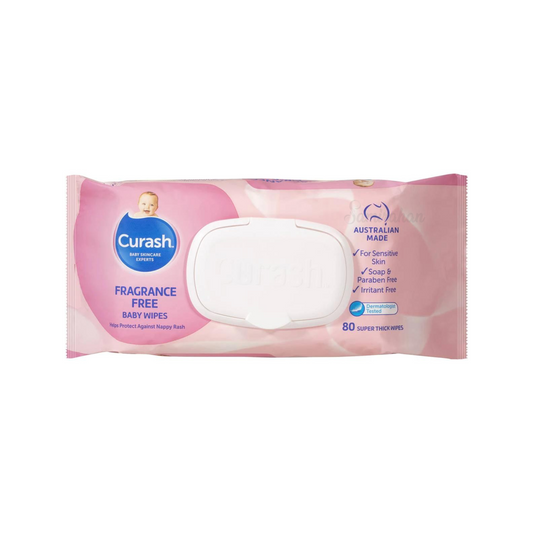 Curash Baby Wipes gently cleanse baby’s skin & help protect against nappy rash. They are developed with your baby’s delicate skin in mind. Soap free, super thick & cushion soft baby wipes. Fragrance and alcohol free. Best imported foreign genuine premium unscented soft babycare skin care price in Dhaka Bangladesh.