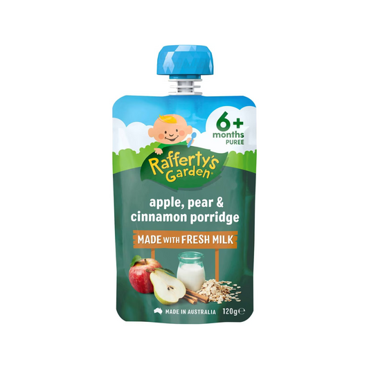Rafferty's Garden Apple Pear Cinnamon Porridge Baby Food Pouch fruits vegetable Best import Australia authentic kids snack healthy discount cheap price in BD