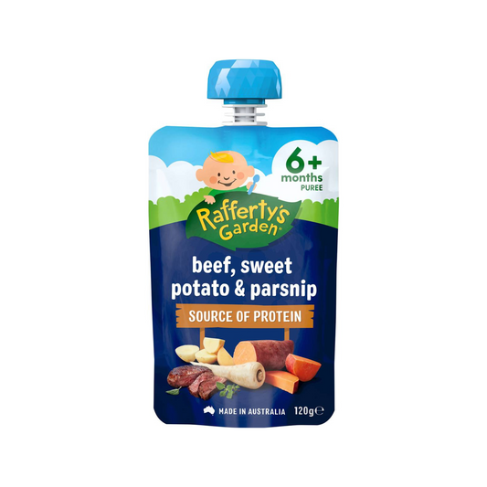 Rafferty's Garden Beef, Sweet Potato & Parsnip Baby Food Pouch 6+ Months 120g