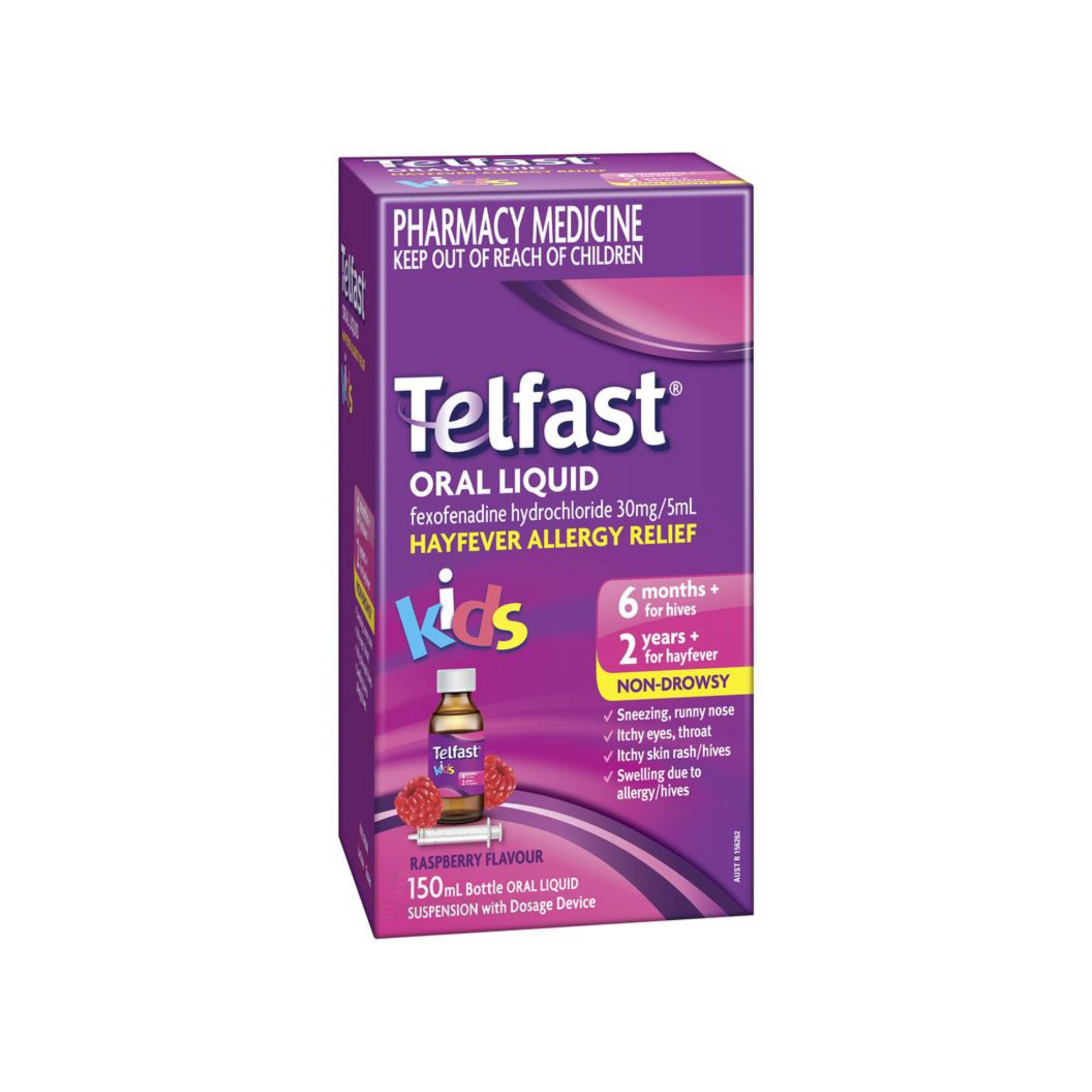 Telfast Hayfever Allergy Relief Kids Antihistamine Oral Liquid is a fast, non drowsy 12 hour relief of the symptoms of hayfever & year round allergies. Best imported foreign Australian Aussie genuine authentic premium quality real healthy baby care health medicine rash price in Dhaka Chittagong Sylhet Bangladesh.
