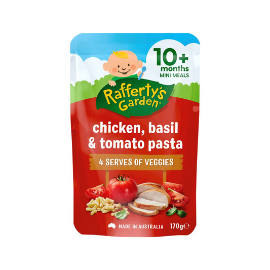 Rafferty's Garden Chicken Basil Tomato Pasta Baby Food Pouch fruit vegetable Best import Australia authentic premium kid snack health discount cheap price in BD