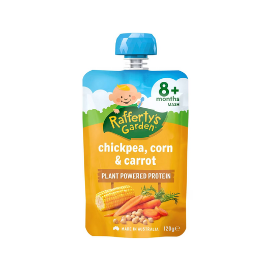 Rafferty's Garden Chickpea Corn Carrot Protein Baby Food fruits vegetable Best import Australia authentic premium kids snack healthy discount cheap price in BD