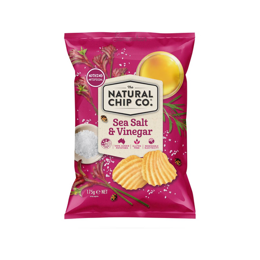The Natural Chip Co. Potato Chips Sea Salt & Vinegar are great tasting Aussie chips made with only real ingredients & packed full of real flavour. No artificial colours, flavours or added MSG. Halal suitable. Gluten free. Best genuine uncommon imported foreign delicious snacks chip alu cheap price in Dhaka Bangladesh.