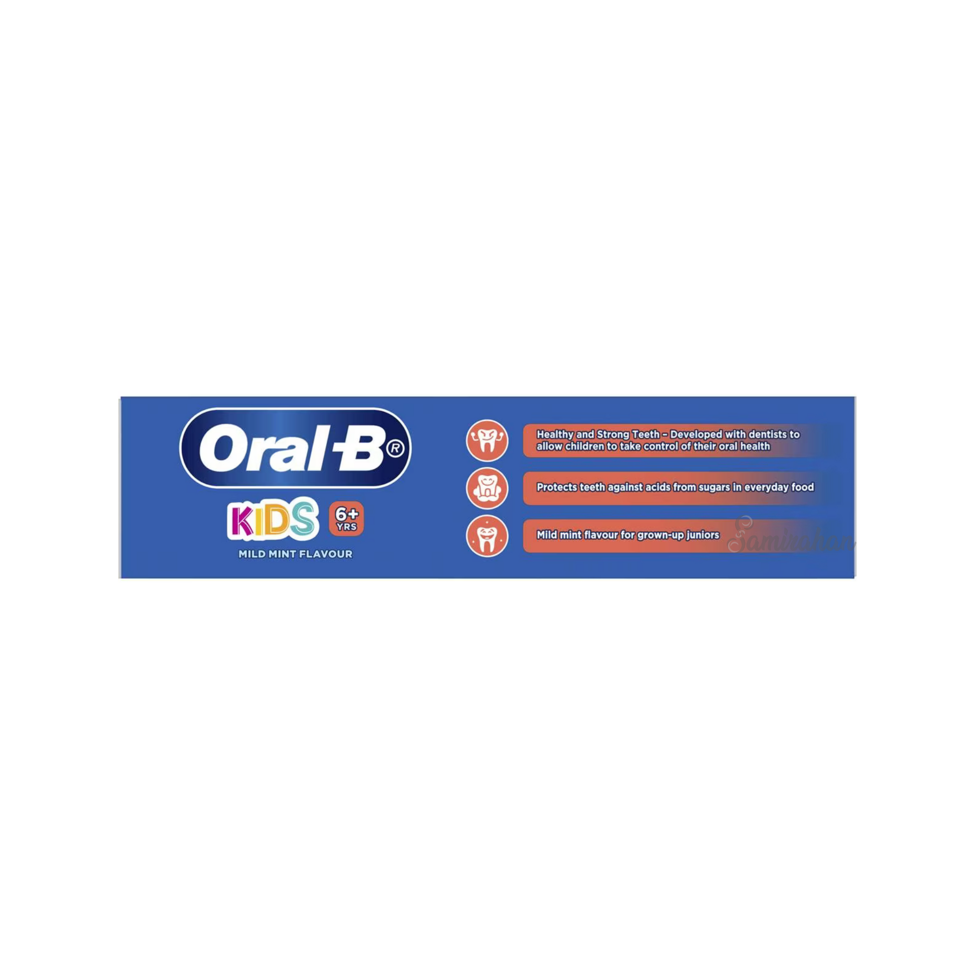Oral B Kids Toothpaste with sugar shield protects your child's teeth against acids from sugars in everyday food. This sugar free fluoride toothpaste promotes Healthy and Strong Teeth^ in kids. Best genuine authentic imported foreign Australian premium real quality dental children toothpaste price in Dhaka Bangladesh.