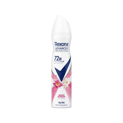 Rexona Advanced Protection Deodorant Women Bright Bouquet aerosol provides 72 hours of nonstop sweat & odour protection – giving you the confidence to start moving & take on the day. Best imported foreign Australian authentic original genuine real premium quality luxury brand cheap fragrance price in Dhaka Bangladesh.