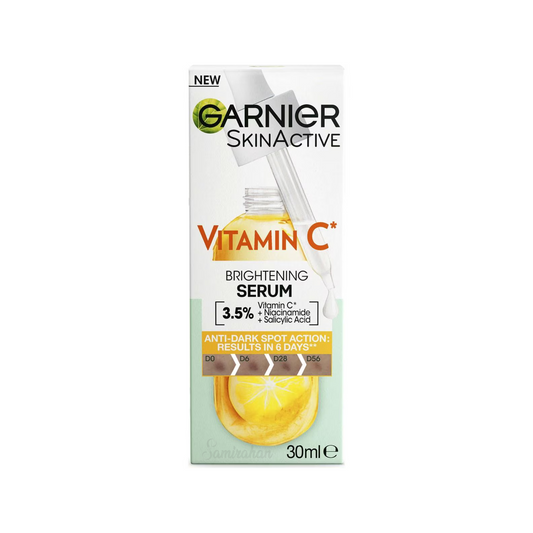 Garnier Vitamin C Brightening Serum is composed with powerful dermatological actives known to reduce the appearance of dark spots & boosts skin's glow. Best imported foreign Australian French authentic genuine original real skin care skincare beauty cosmetic cosmetics premium quality luxury price in Dhaka Bangladesh.