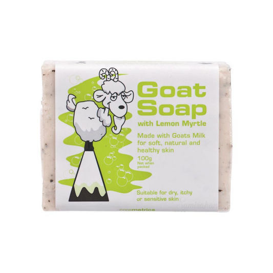 Goat Milk Soap with Lemon Myrtle contains native Australian Lemon Myrtle with uplifting, aromatic & natural therapeutic benefits. Suitable for dry, itchy, sensitive & eczema-prone skin. Best imported foreign Australian Aussie genuine authentic premium real quality skincare beauty bath soap price in Dhaka Bangladesh.