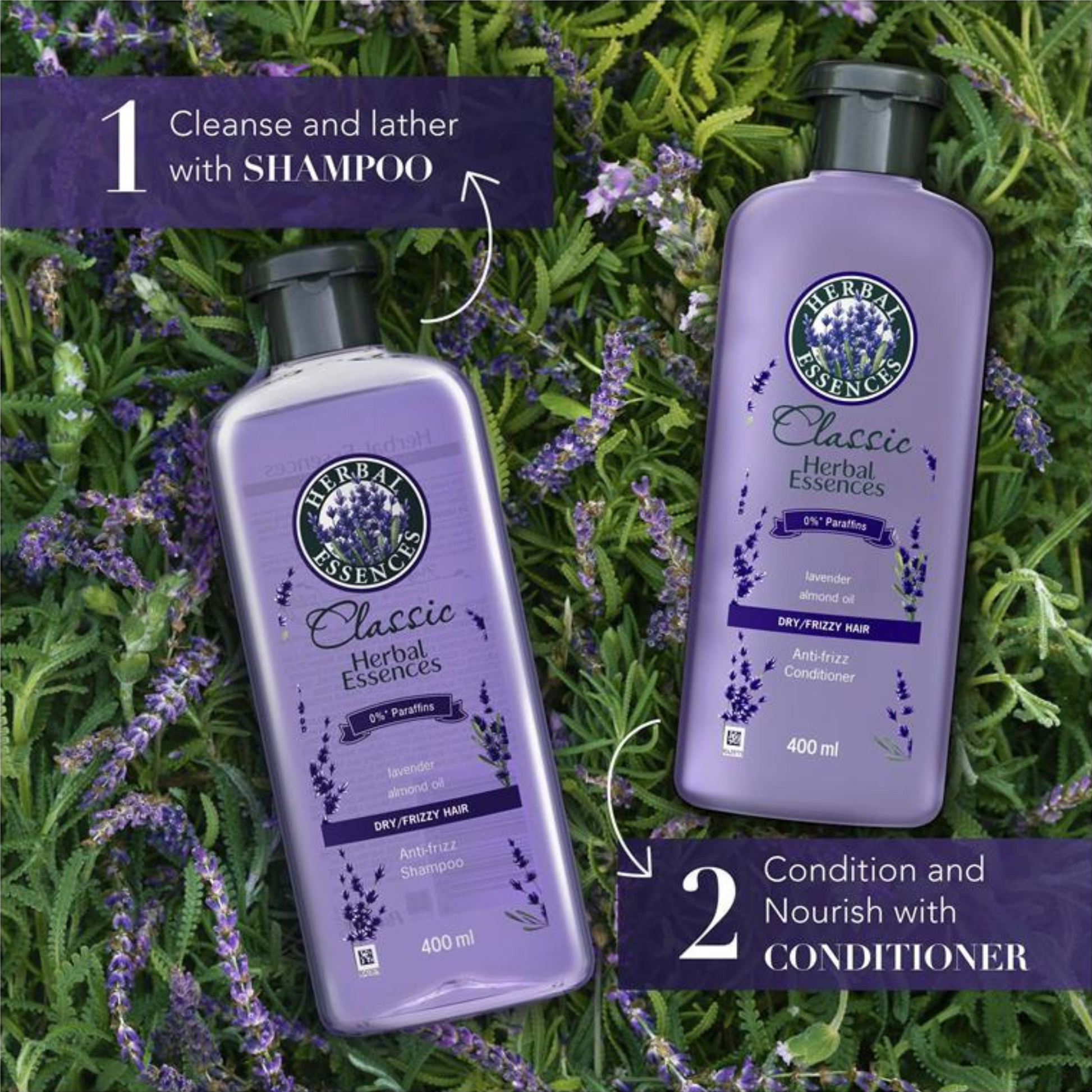 Herbal Essences Classic Lavender is a conditioner with scents inspired by nature for your dry & damaged hair. It controls frizz & leaves your hair straight & silky. Best foreign genuine authentic Australian Aussie imported real original premium haircare safe care fall healthy cheap price in Dhaka Chittagong Bangladesh.
