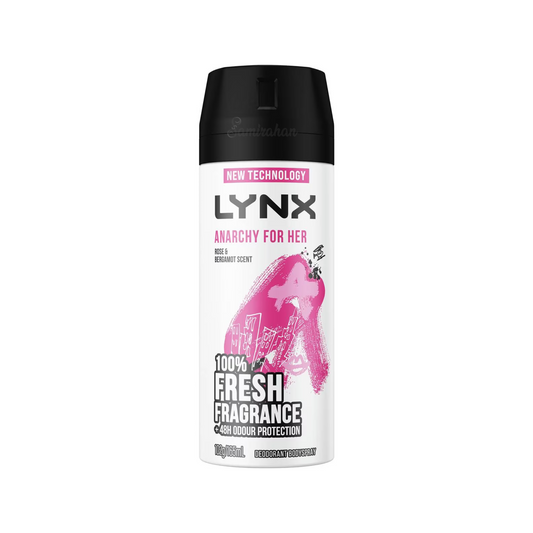 Lynx Deodorant Body Spray Anarchy offers a bright, fresh deodorant for women that keeps you fresh. Best imported foreign Australian Aussie anti-perspirant deo premium genuine authentic original real quality nice boyfriend bf scent perfume men gift idea ideas cheap price in Dhaka Chittagong Sylhet Comilla Bangladesh.