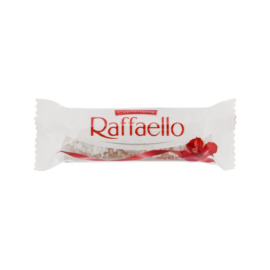 Raffaello Coconut & Almond is a precious heart of white almond enveloped in a delicious creamy filling, all enclosed in a crispy wafer shell scattered with fragrant coconut flakes. Best imported foreign Australian Aussie genuine authentic premium sweets bf gf gift idea candy real snack cheap price in Dhaka Bangladesh.