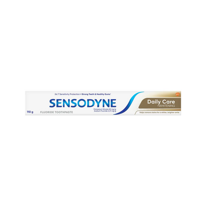 Sensodyne Daily Care And Whitening Toothpaste For Sensitive Teeth is specially formulated to relieve sensitivity. Best genuine authentic real imported foreign Australian American premium luxury safe quality healthy tooth dental white beautiful nice health toothpaste cheap price in Dhaka Chittagong Sylhet Bangladesh.