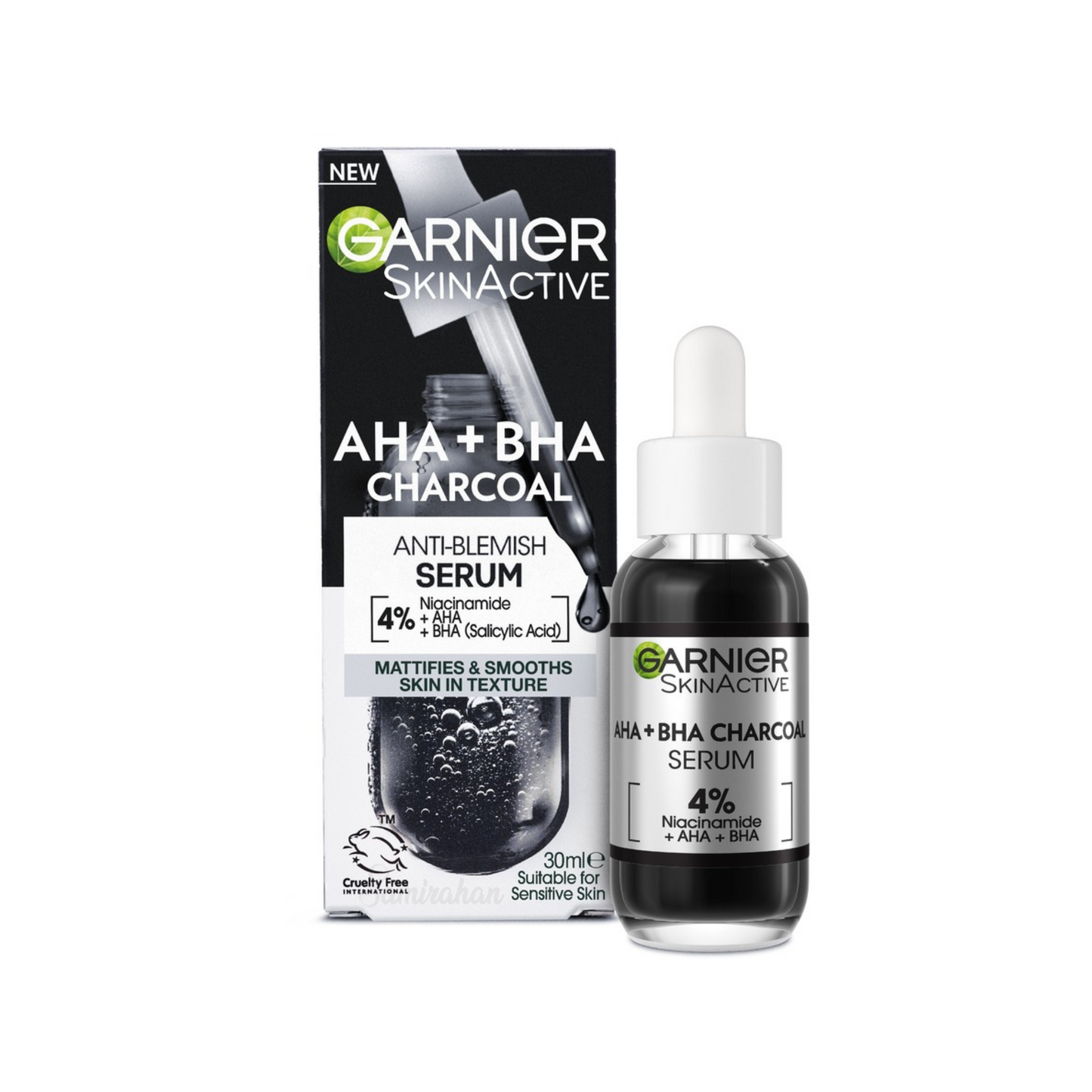 Garnier Skin Active AHA + BHA Charcoal Anti-Blemish Serum dark spot Best import Australia authentic real original premium cosmetics care low price in Dhaka BD