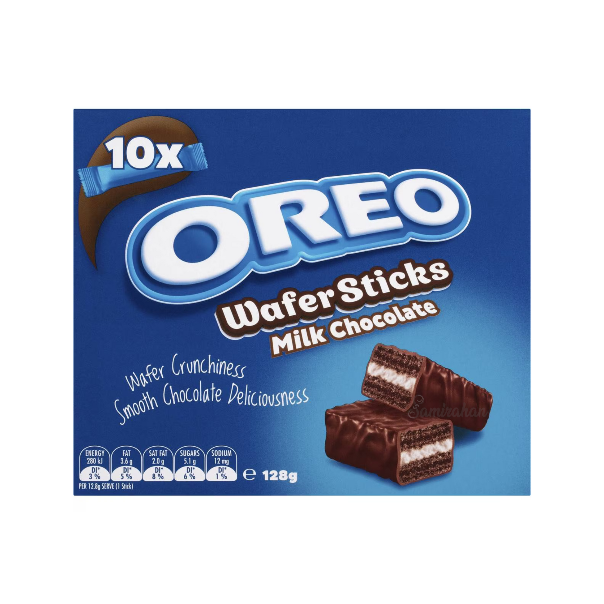 Oreo Milk Chocolate Wafer Stick Biscuits are OREO Wafer Sticks, enrobed with delicious Milk Chocolate. Halal suitable. Best imported foreign Australian Aussie genuine authentic premium quality sweets cookie biscuit cookies USA American gift idea candy real snack choco cocoa price in Dhaka Chittagong Sylhet Bangladesh.