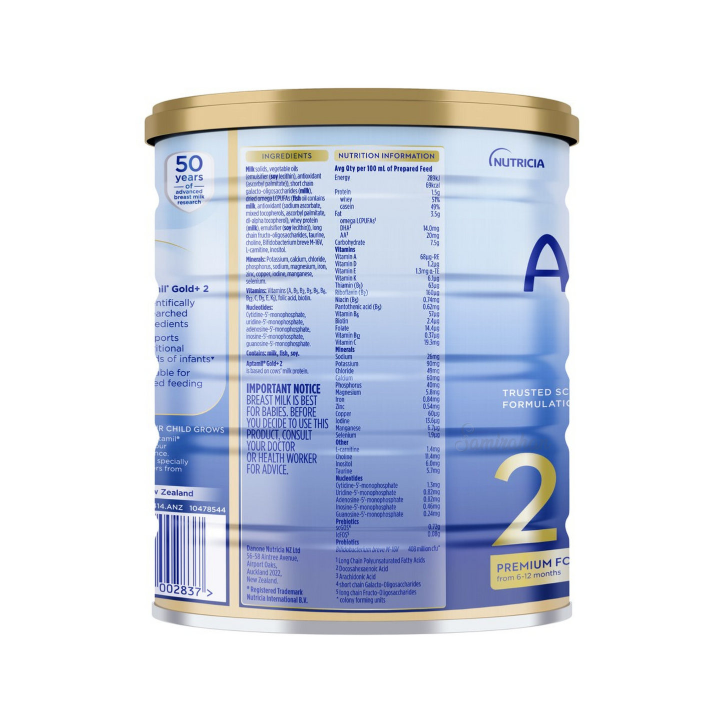 Aptamil Gold+ 2 Baby Follow-On Formula From 6 to 12 Months is a nutritionally complete premium baby milk formula, suitable for infants. Halal & vegetarian suitable. Best genuine real authentic premium Australian New Zealand cow quality safe healthy feeding food powder cheap price in Dhaka Sylhet Chittagong Bangladesh.