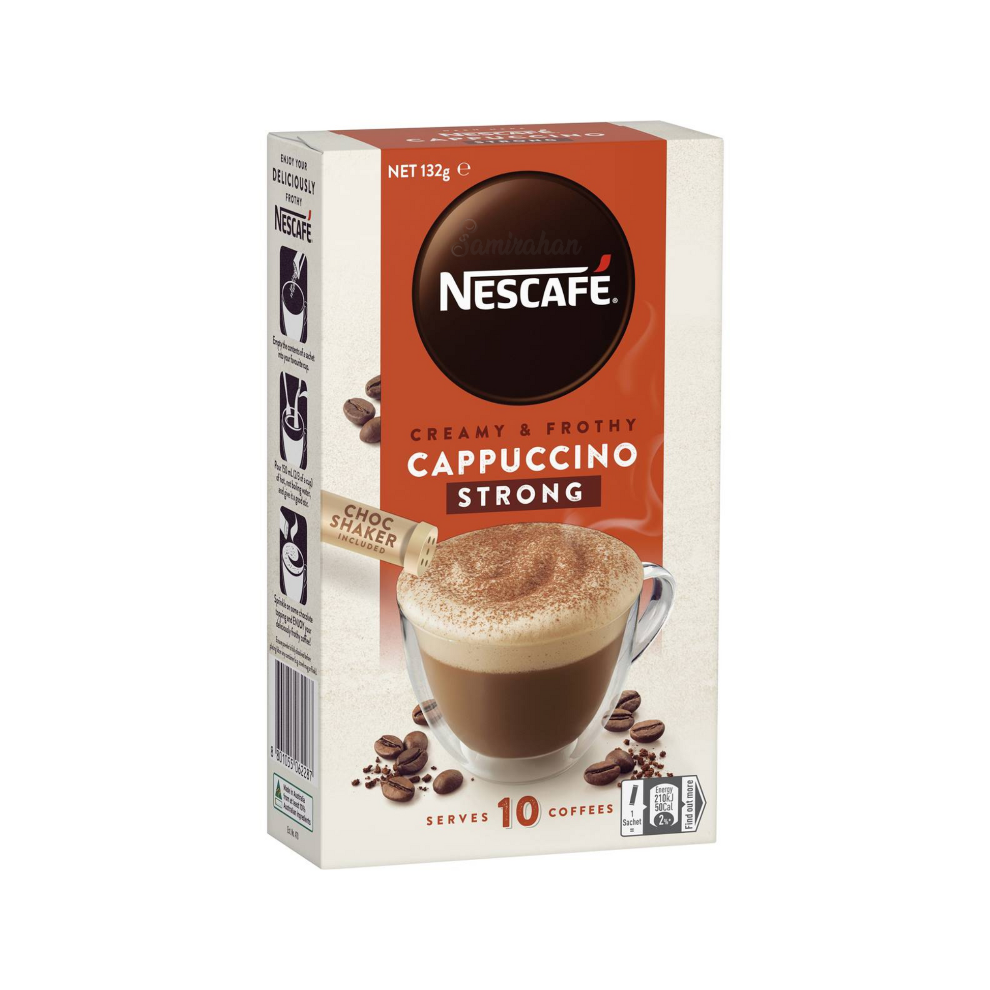 Nescafe Strong Cappuccino Coffee makes your daily coffee routine a little more enjoyable. With a delectable layer of velvety froth & quality strong coffee flavour. Best genuine authentic foreign imported real premium Australian instant strong delicious drink coffee price in Dhaka Chittagong Sylhet Rajshahi Bangladesh.