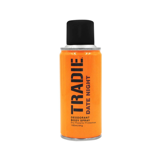 Tradie Date Night for Men Deodorant Body Spray comes with the a Amber Wood & Cedar smell. Best imported foreign Australian Aussie anti-perspirant deo premium genuine authentic original real quality nice fragrance boyfriend girlfriend scent perfume men gift idea ideas cheap price in Dhaka Chittagong Sylhet Bangladesh.