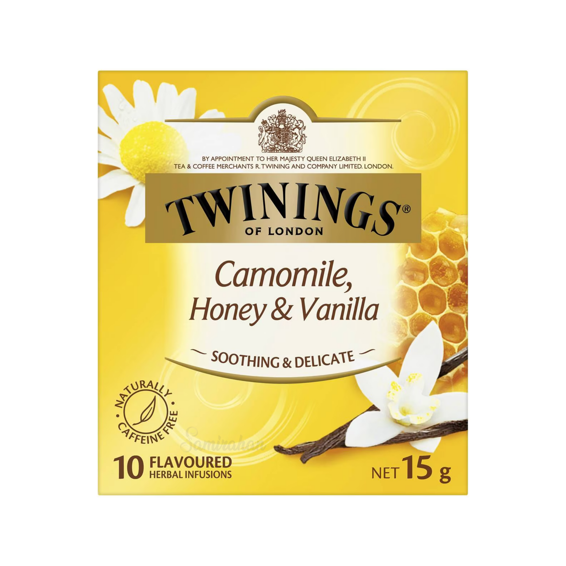 Twinings Camomile Honey & Vanilla is naturally caffeine free. Soothing & delicate, it is a delicious treat just for you. Best genuine authentic foreign imported real Australian British UK instant strong delicious premium luxury quality original tasty tea bag cheap price in Dhaka Chittagong Sylhet Rajshahi Bangladesh.