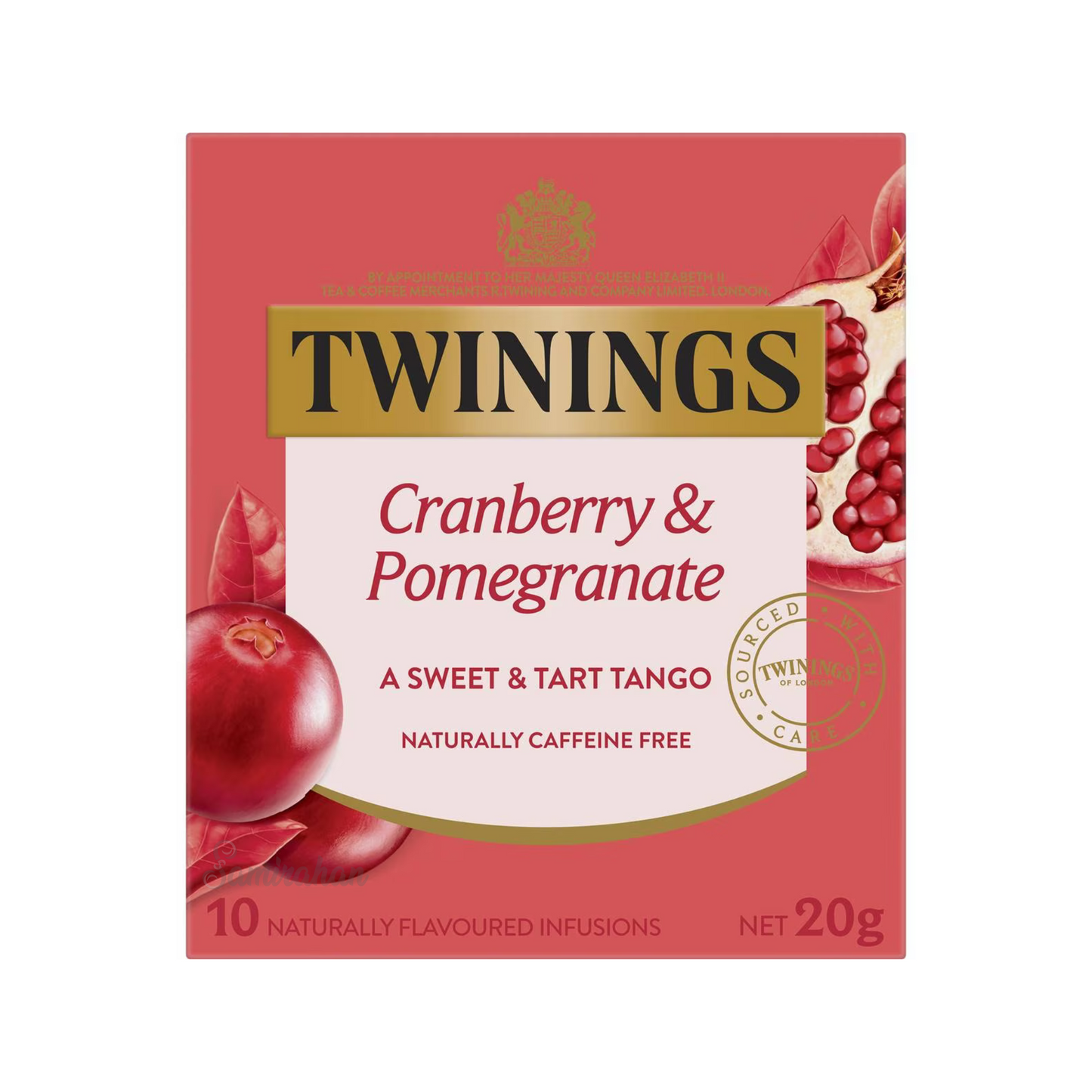 Twinings Cranberry & Pomegranate is vibrant & rich. Enjoy every day. A match made in flavour heaven. Best genuine authentic foreign imported real Australian British UK instant strong delicious premium luxury quality original tasty infused infusion tea bag cheap price in Dhaka Chittagong Sylhet Rajshahi Bangladesh.