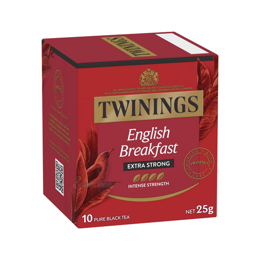 Twinings English Breakfast Extra Strong is richer & more intense. Blended from full-bodied Assam & bol East African teas. Best genuine authentic foreign imported real Australian British UK instant strong delicious premium luxury quality original tasty tea bag cheap price in Dhaka Chittagong Sylhet Rajshahi Bangladesh.