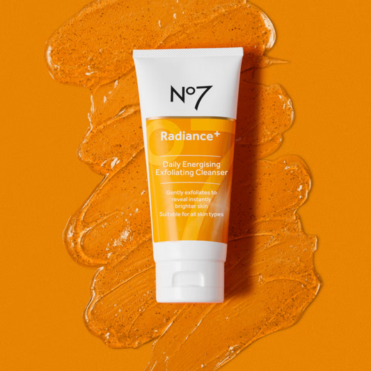 No7 Radiance Daily Energising Exfoliating Cleanser helps minimise the look of imperfections for skin that looks firmer & smoother. Best imported foreign authentic original real genuine UK British premium product brand quality luxury boots skincare care beauty face wash cheap price in Dhaka Chittagong Sylhet Bangladesh