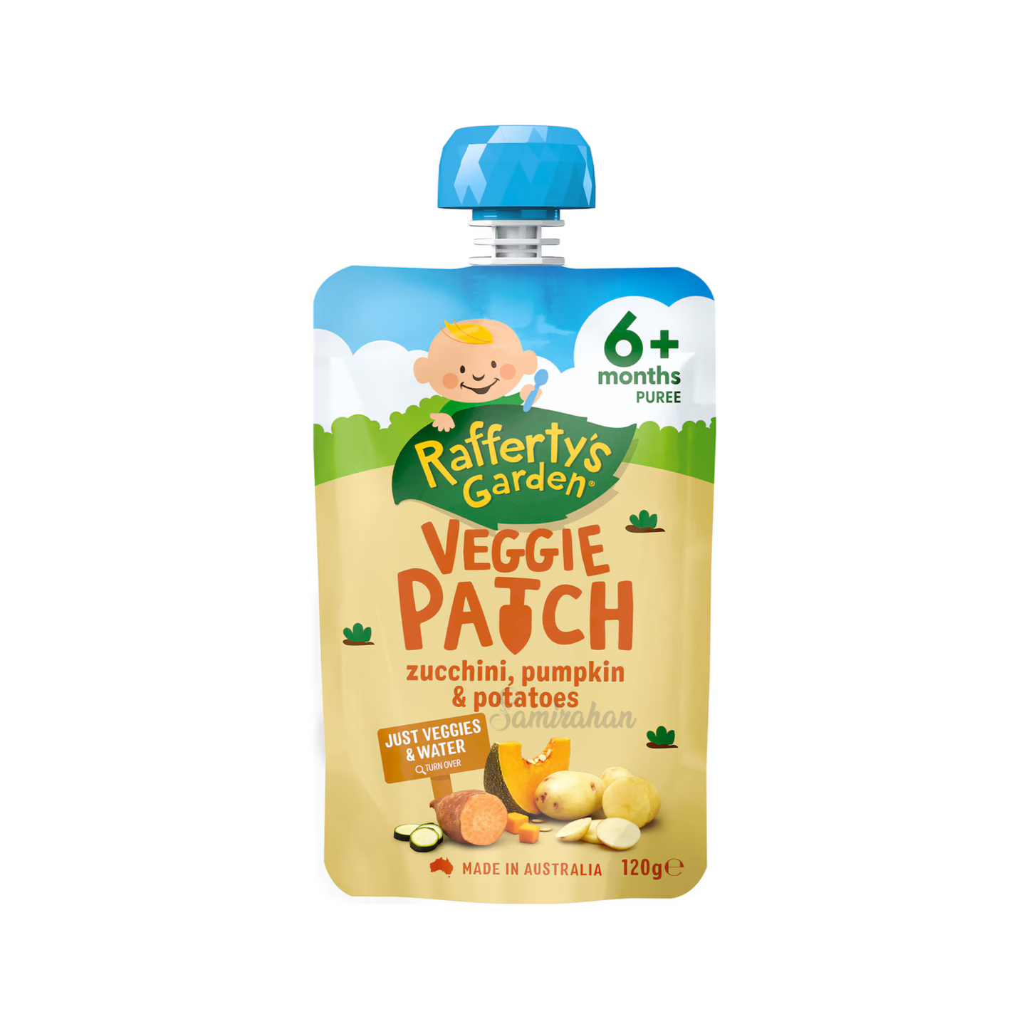 Raffertys Garden Zucchini Pumpkin Potatoes Baby Food Pouch fruit vegetable Best import Australia authentic premium kid snack healthy discount low price in BD